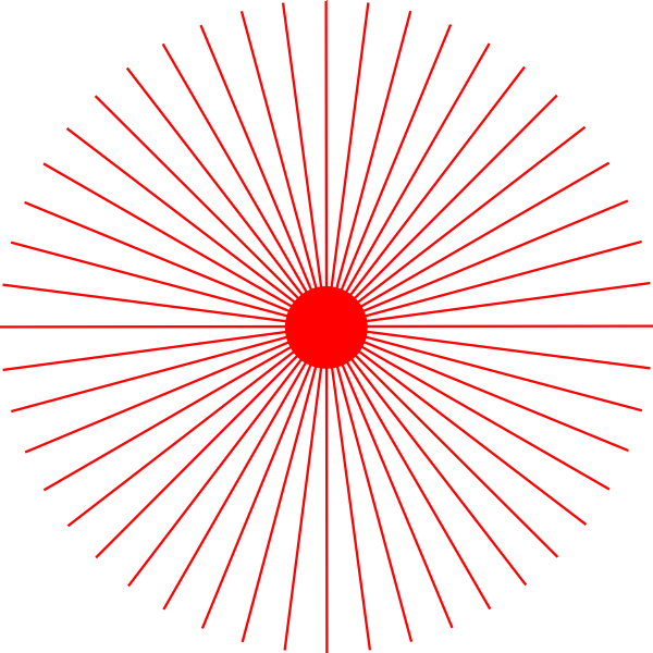 SVG abstract sun 2 48 rays