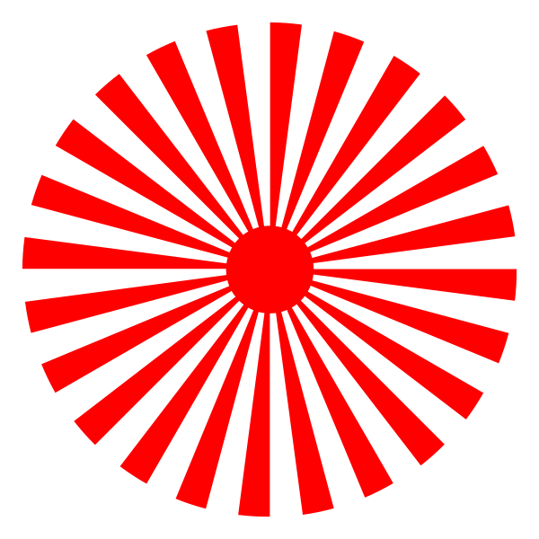 SVG abstract sun 4 48 rays