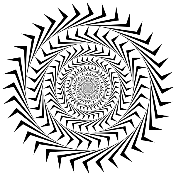 SVG Abstract sun vortex
