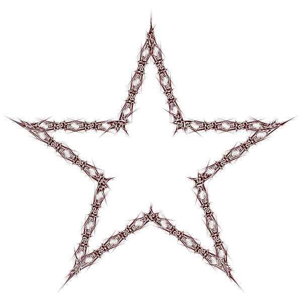 SVG Abstract thorny star