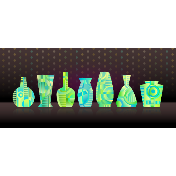 SVG Abstract vases