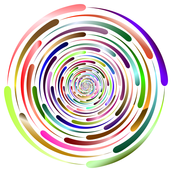 SVG Abstract vortex in many colors