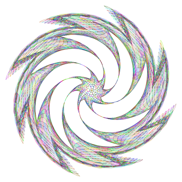 SVG Abstract vortex without background