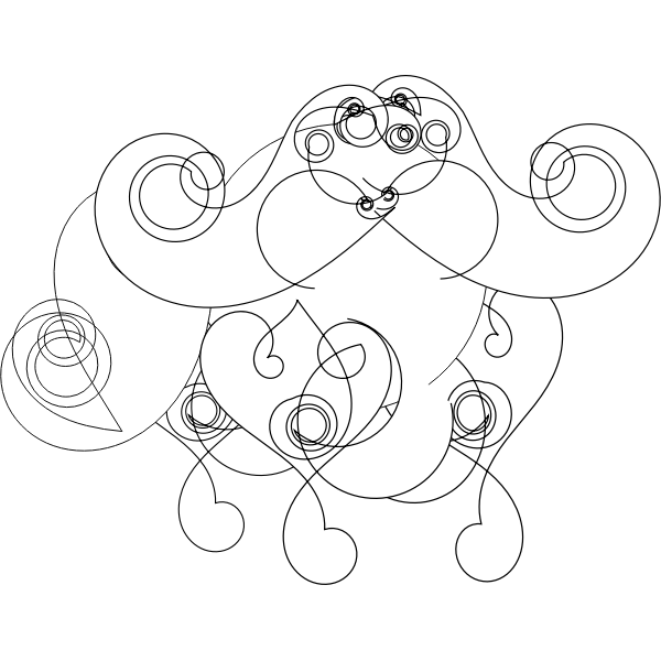 SVG Abstract Yak