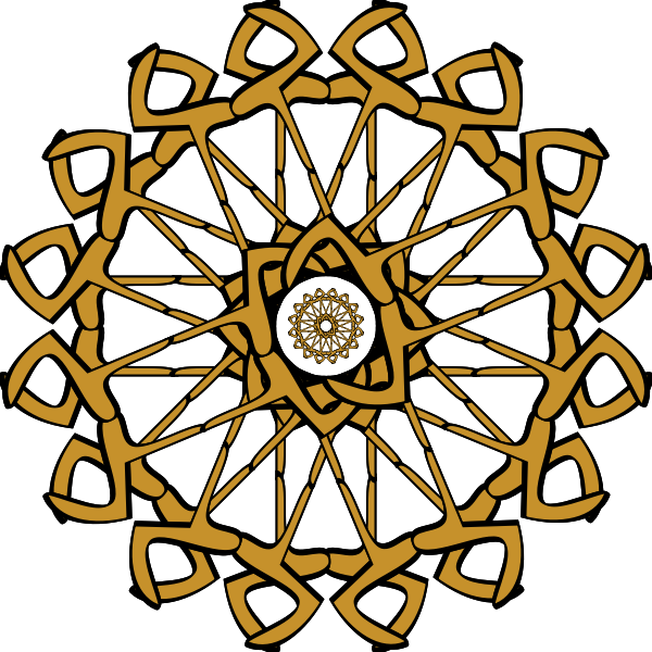 SVG Abstractly shaped sun