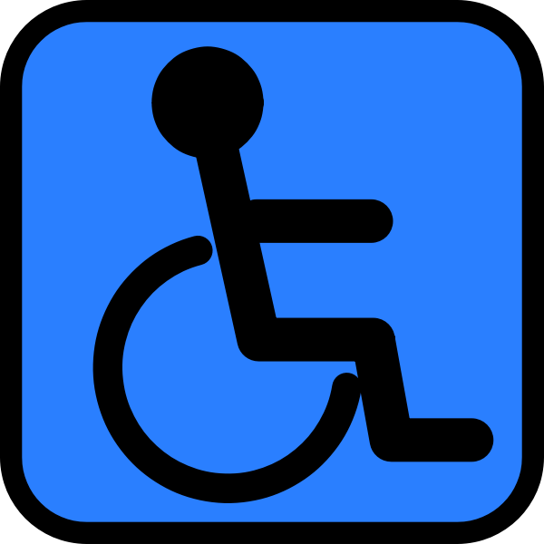 SVG Accessible sign vector image