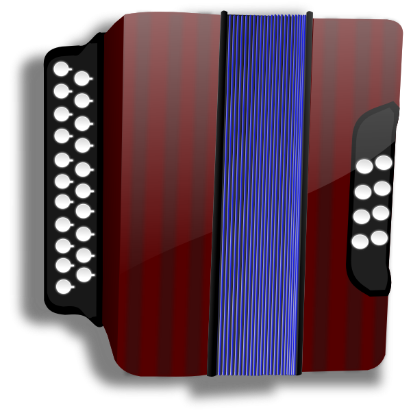 SVG Accordion cartoon clip art