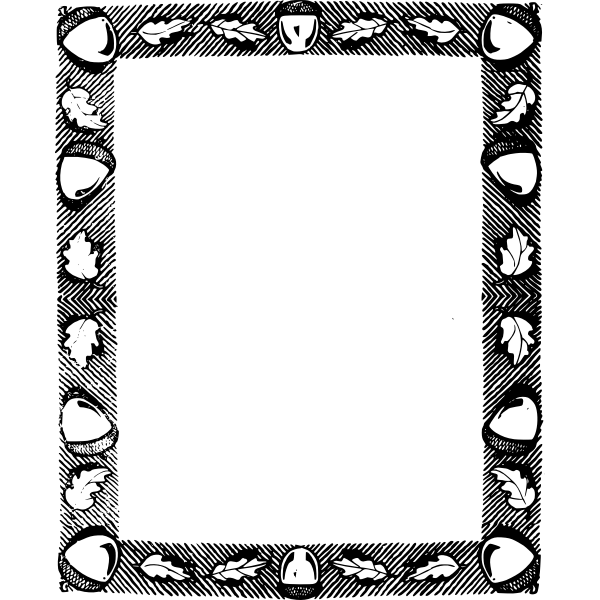 SVG Acorn frame
