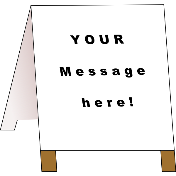 SVG Ad board vector image