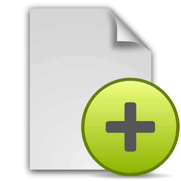 SVG Add document icon