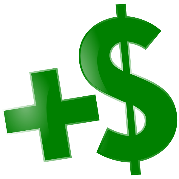 SVG Add Money Symbol Vector
