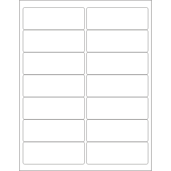 SVG Address label template in vector format