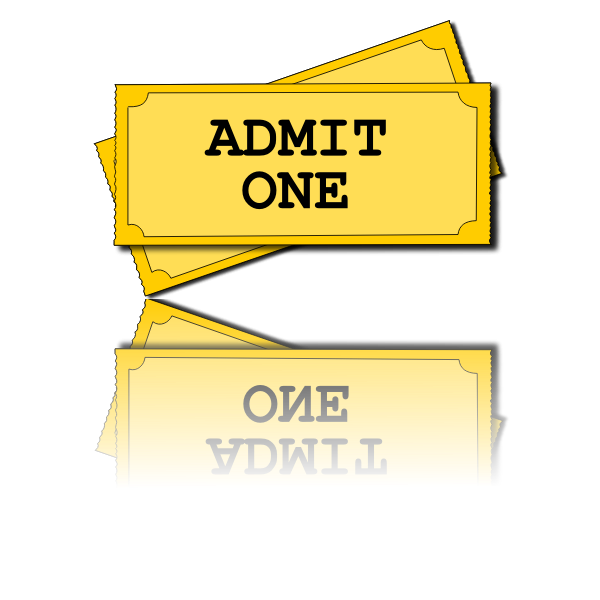 SVG Admission ticket vector image