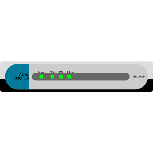 SVG ADSL router vector image