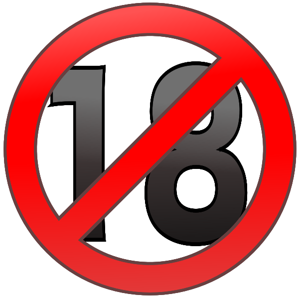 SVG Adults Only Vector Sign