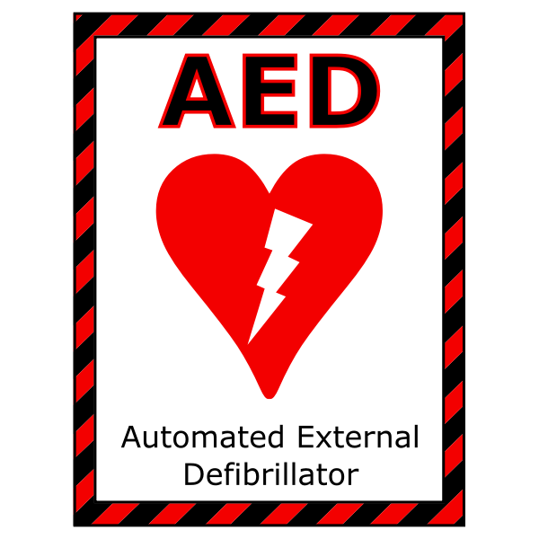SVG AED sign