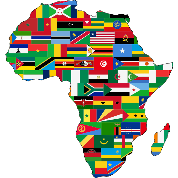 SVG Africa Flags Slimmed Down