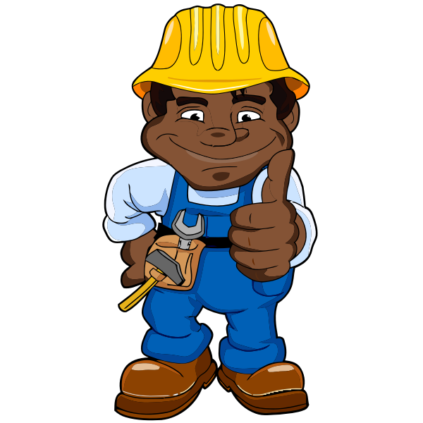 SVG African-American Worker