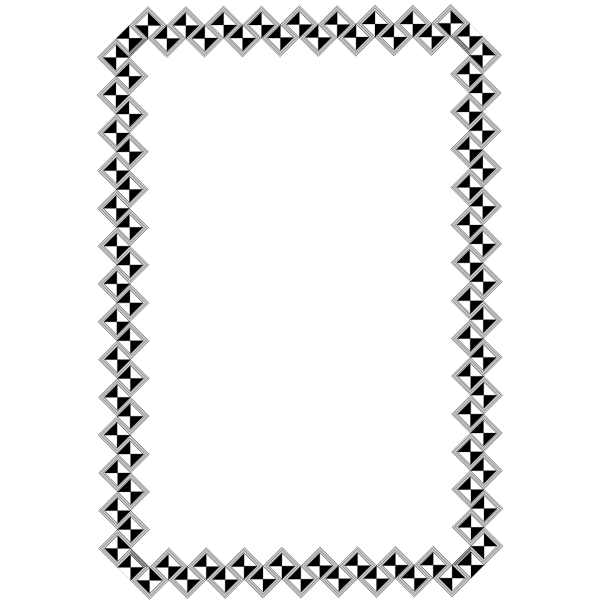 SVG african border full page