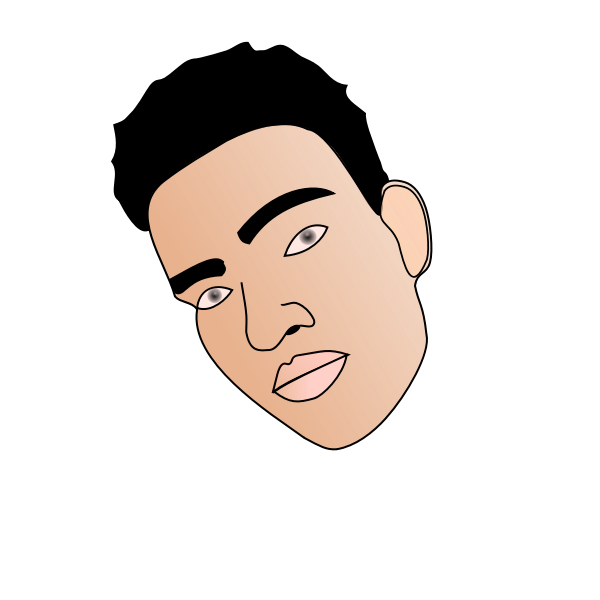SVG African boy
