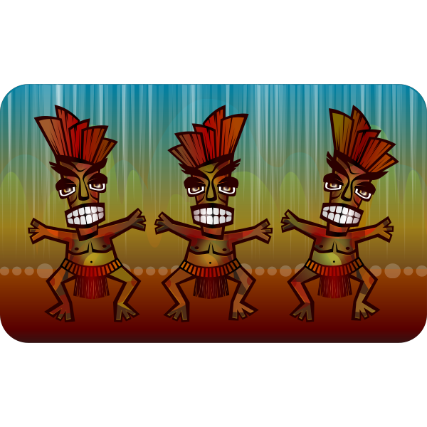 SVG African dance vector image