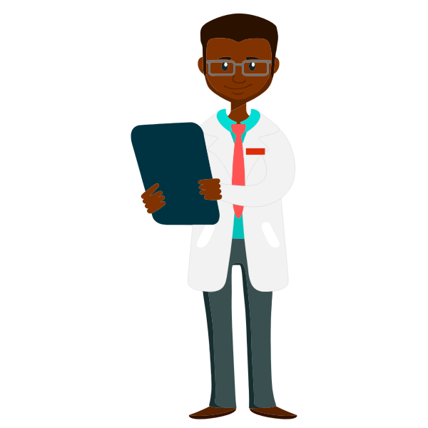 SVG African doctor