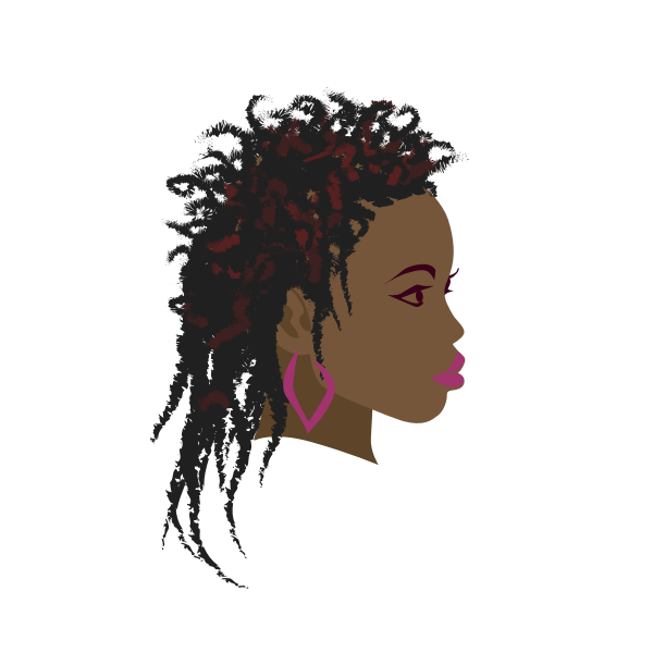 SVG African Girl 3