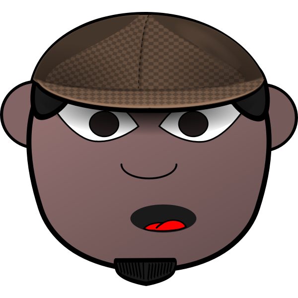 SVG African man039s head