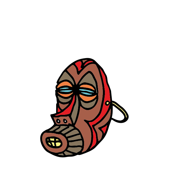 SVG African mask