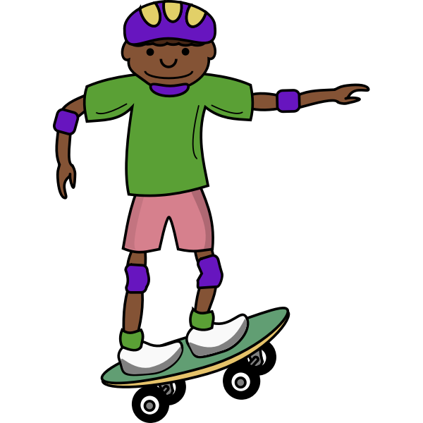 SVG African skater