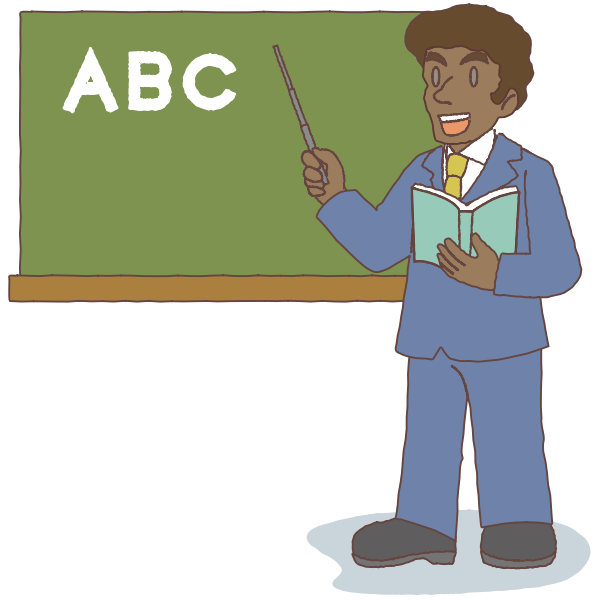 SVG African teacher
