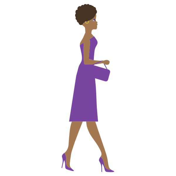 SVG African woman image