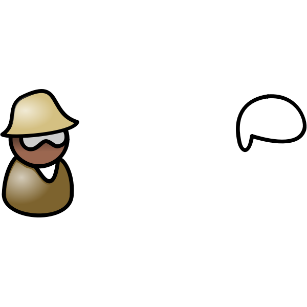 SVG Afro-american guy with glasses and hat avatar vector image