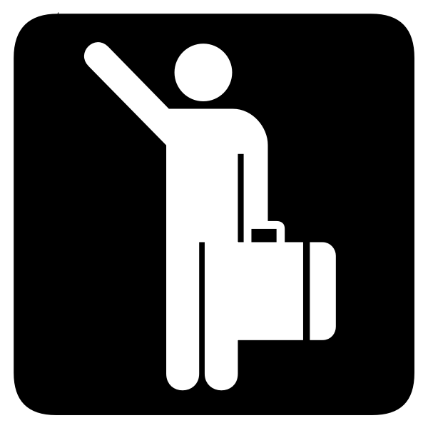 SVG Aiga arrivals background pictogram
