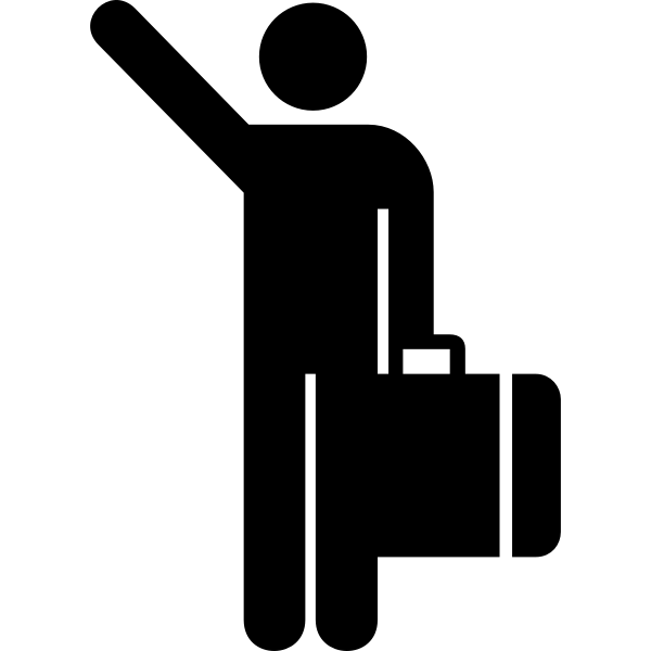SVG Aiga arrivals pictogram