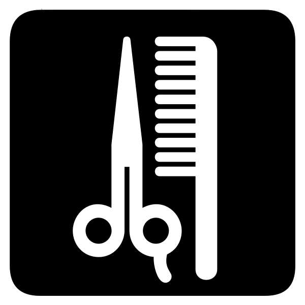 SVG Aiga barber shop - beauty salon pictogram