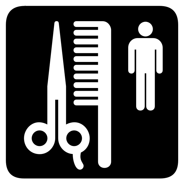 SVG Aiga barber shop icon pictogram