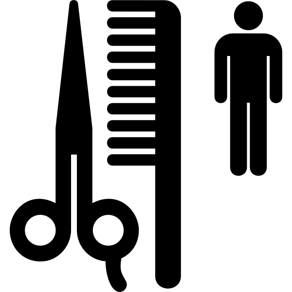 SVG Aiga barber shop pictogram icon