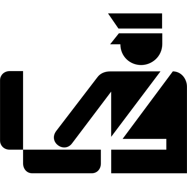 SVG AIGA customs sign vector graphics