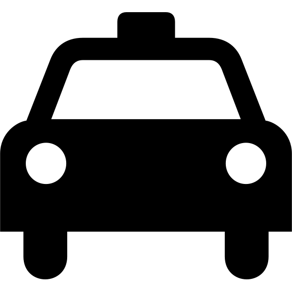 SVG AIGA taxi sign vector image