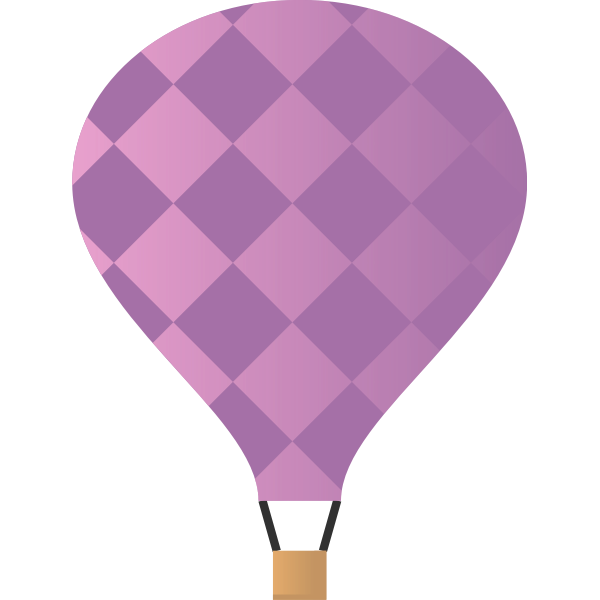 SVG Air balloon vector illustration