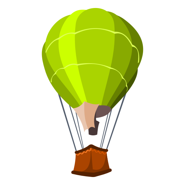 SVG Air baloon vector image