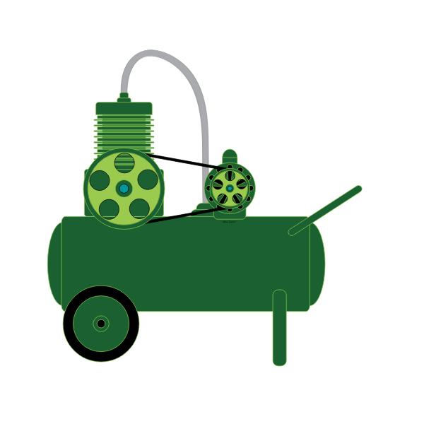SVG Air compressor vector image