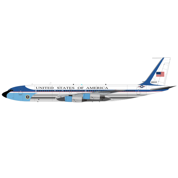 SVG Air Force One airplane