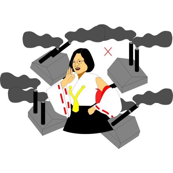 SVG Air pollution in Taiwan