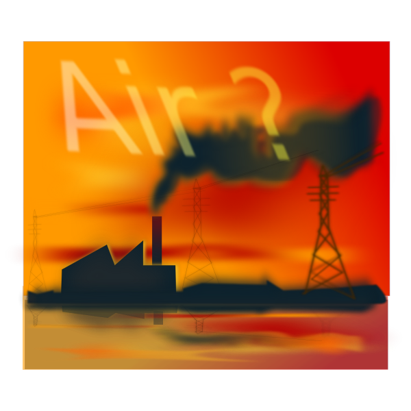 SVG Air pollution vector illustration
