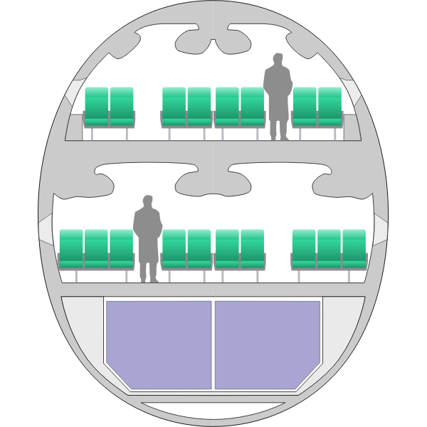SVG Airbus A380 Cross Section