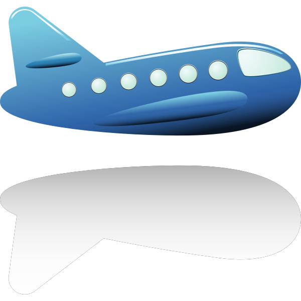 SVG Aircraft with its shadow