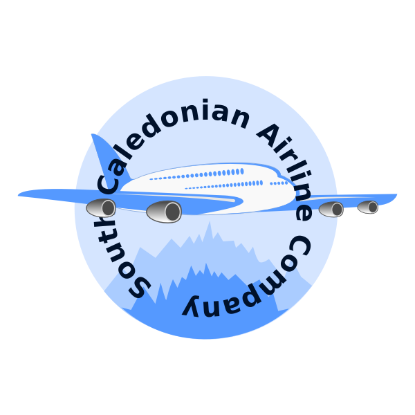 SVG Airline logo idea drawing