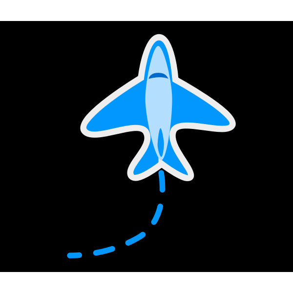 SVG Airplane cartoon image